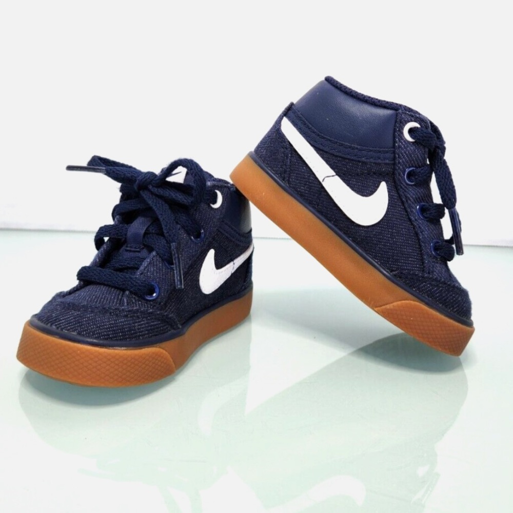 Nike Blue High-Top Toddler Sneakers